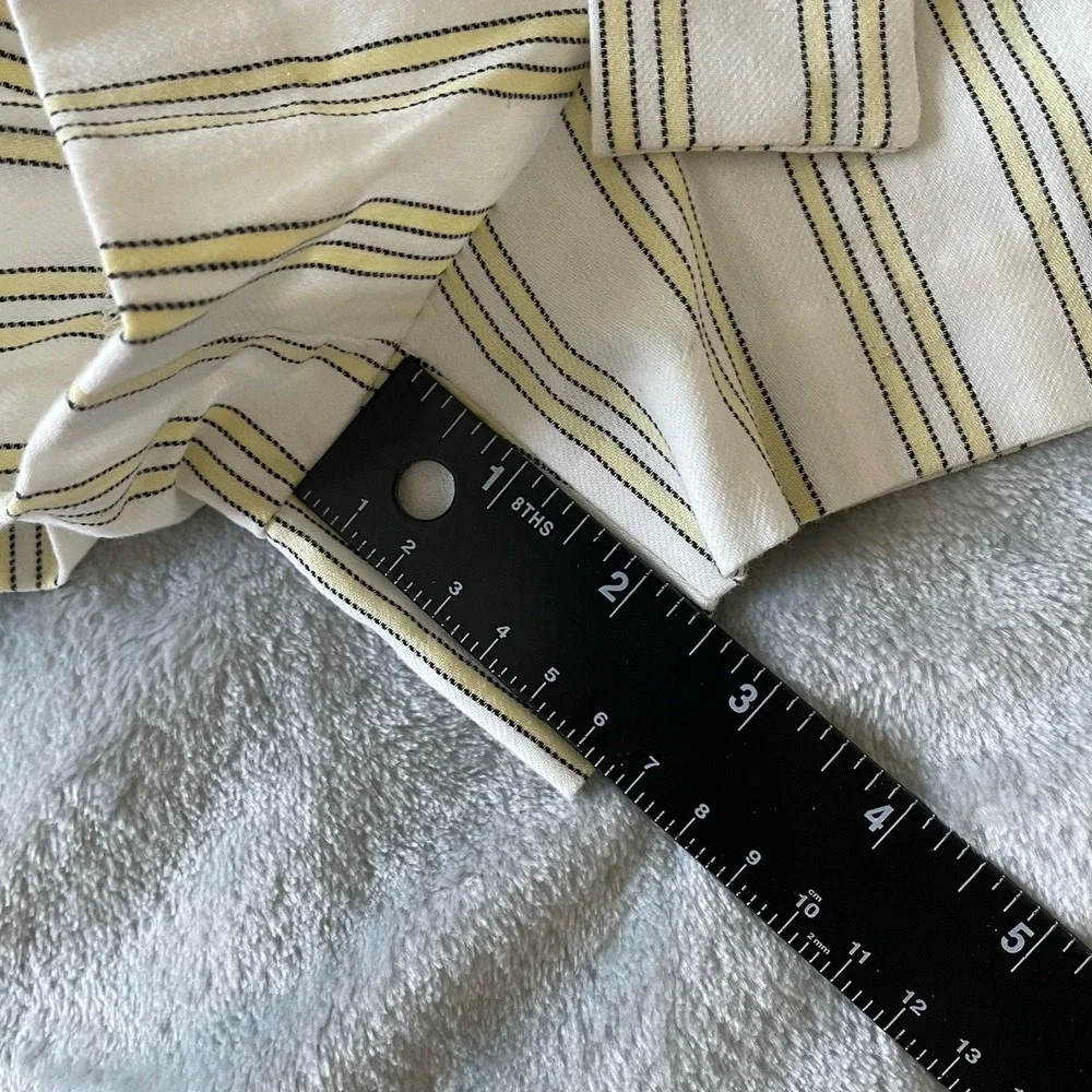 1.State Striped Tie Waist Shorts Women's 12 100% Cotton Coastal Chic Old Money - Picture 5 of 8